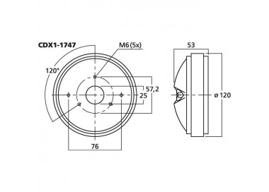 DRIVER X TROMBA 60W 8 Ohm