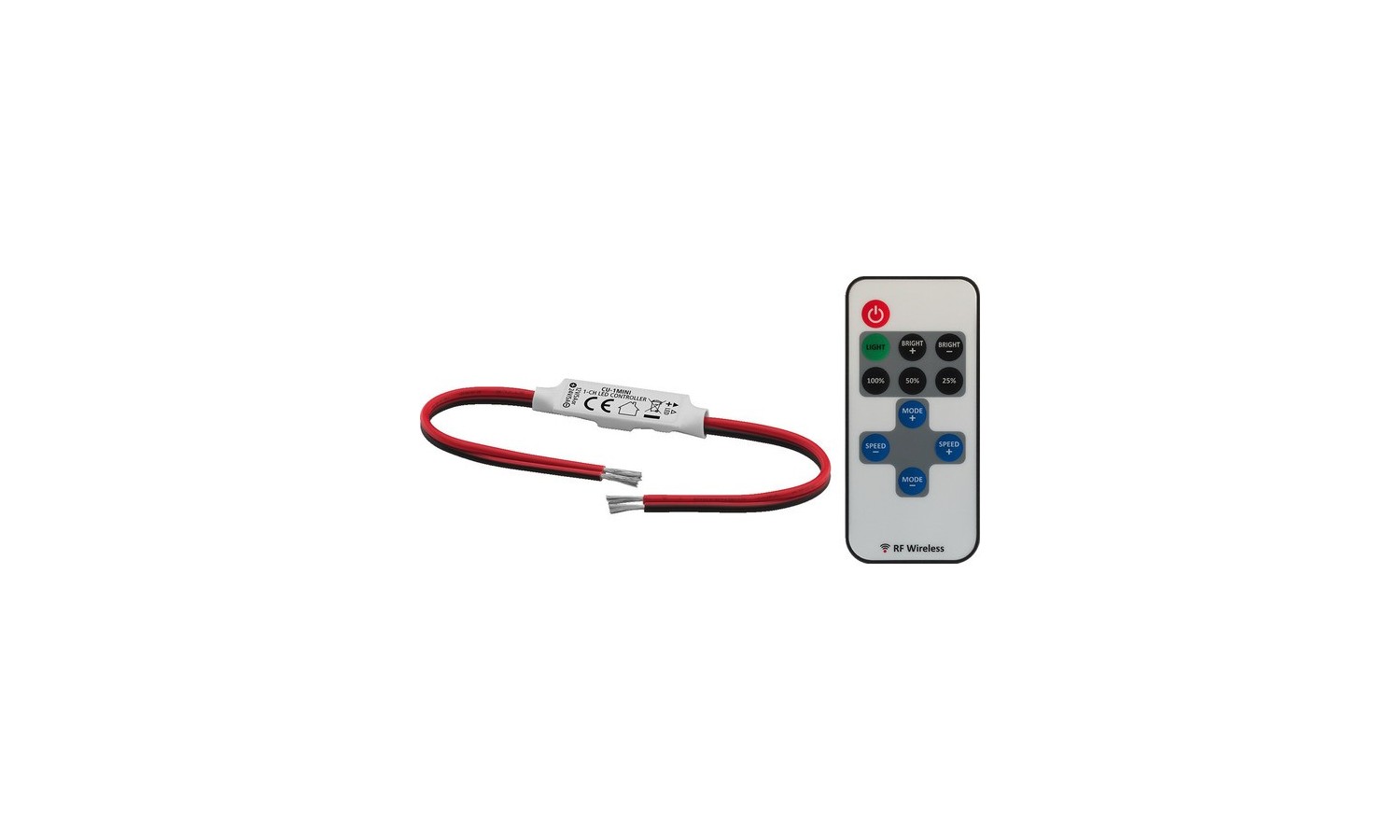 MINI CONTROLLER LED WIRELESS 1 CANALE