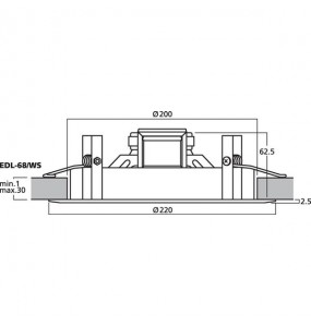 DIFFUSORE DA SOFFITTO Garanzia 3 anni