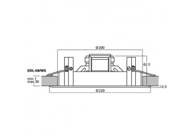 DIFFUSORE DA SOFFITTO Garanzia 3 anni