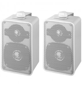 COPPIA CASSE ACUSTICHE 100V 10W bianco Garanzia 3 anni