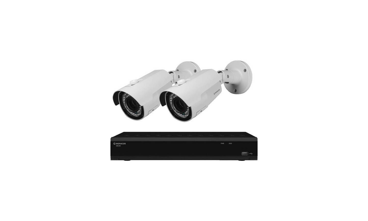 SET VIDEOSORVEGLIANZA IOR 4 CH + 2 TELECAMERE