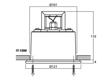 ALTOPARLANTE A COMPRESSIONE 100V 10W IP54