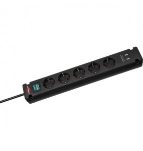 MULTIPRESA CON USB COLORE NERO Garanzia