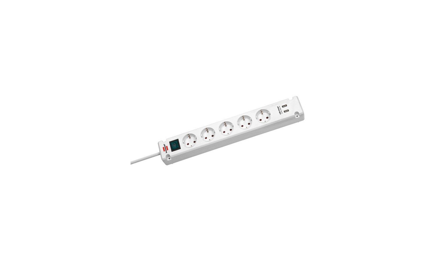 MULTIPRESA CON USB COLORE BIANCO Garanzi
