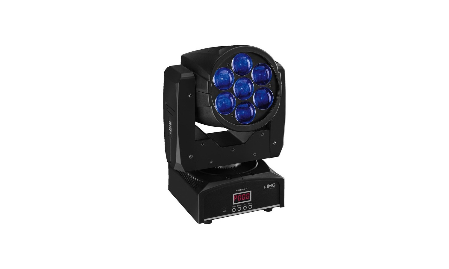 MINI MOVING HEAD 7X12W LED RGBW** Garanzia 1 anno