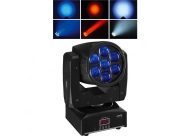 MINI MOVING HEAD 7X12W LED RGBW** Garanzia 1 anno