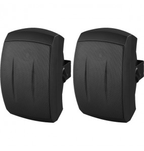 COPPIA CASSE ACUSTICHE 8 Ohm 50W IP 55 nero Garanzia 3 anni