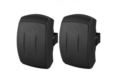 COPPIA CASSE ACUSTICHE 8 Ohm 50W IP 55 nero Garanzia 3 anni
