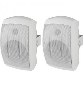 COPPIA CASSE ACUSTICHE 8 Ohm 50W IP55 bianco Garanzia 3 anni