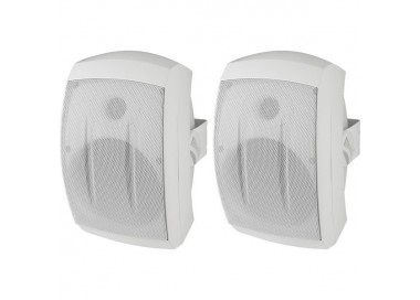 COPPIA CASSE ACUSTICHE 8 Ohm 50W IP55 bianco Garanzia 3 anni