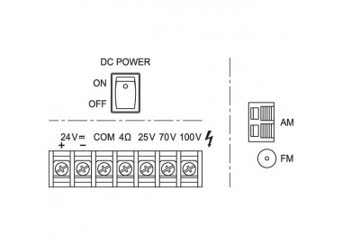 MIXER AMPLI RADIO/USB/CD INTEGRATO, 100V80W