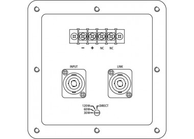 CASSA ACUSTICA 100V 120W o 8 Ohm 240W IP45