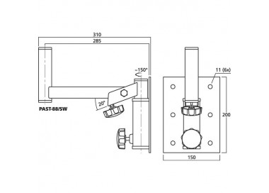 SUPPORTO PER CASSE ACUSTICHE