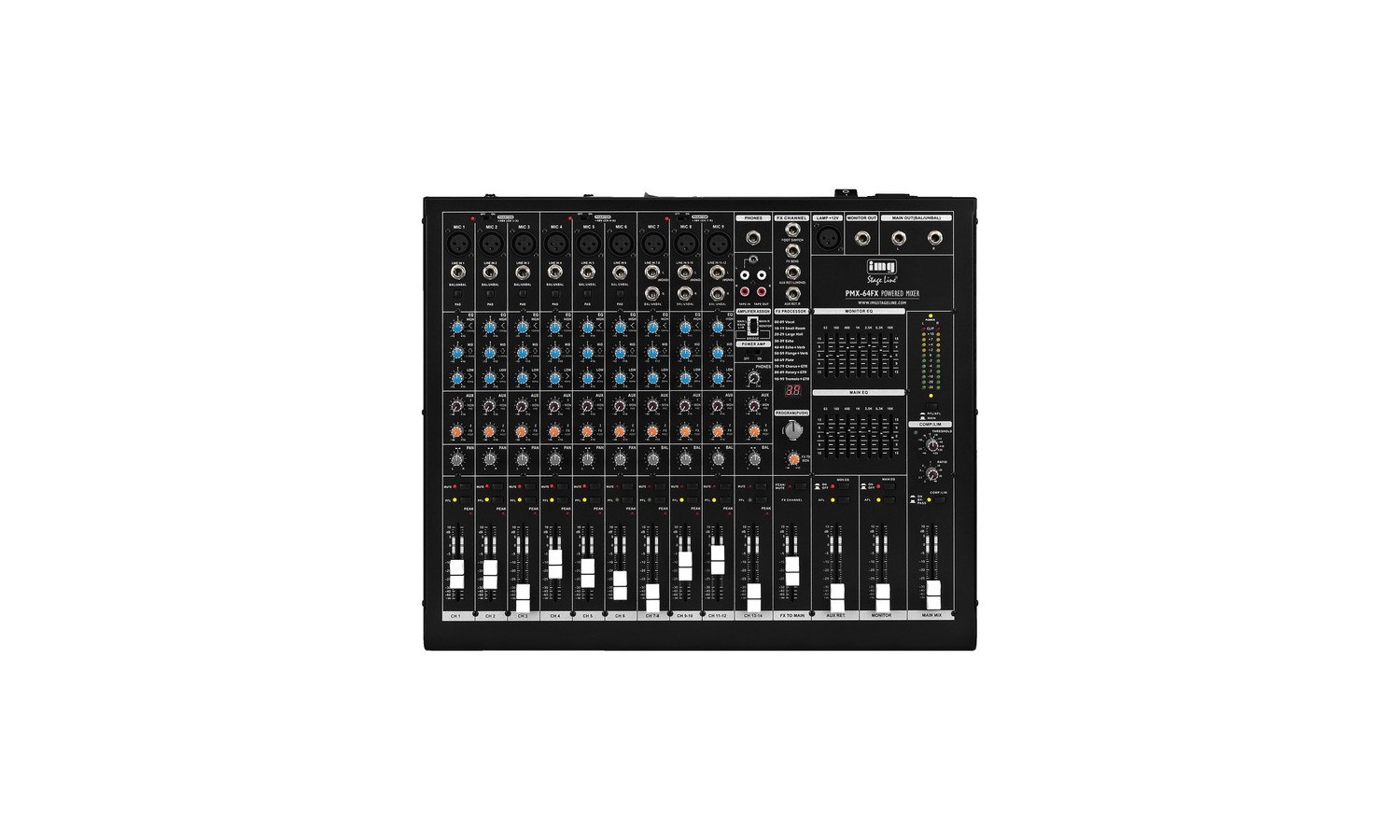 MIXER AMPLIFICATO 6 CANALI 400Wrms*