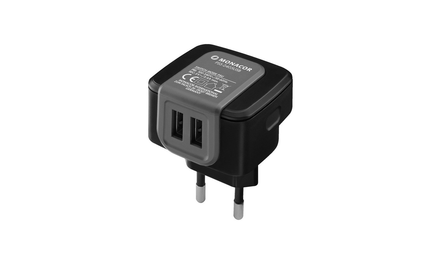 ALIMENTATORE CON 2 USB. 5V 2400mA