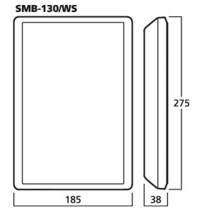 COPPIA ALTOPARLANTI ULTRAPIATTI 8 Ohm 40W