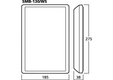 COPPIA ALTOPARLANTI ULTRAPIATTI 8 Ohm 40W