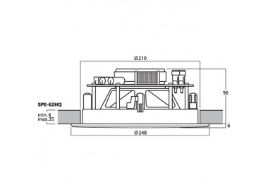 DIFFUSORE A SOFFITTO HI-FI 2 VIE 8? 70W