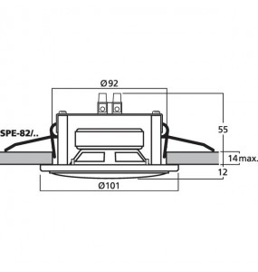 DIFFUSORE DA INCASSO  100mm 4 Ohm 12Wmax