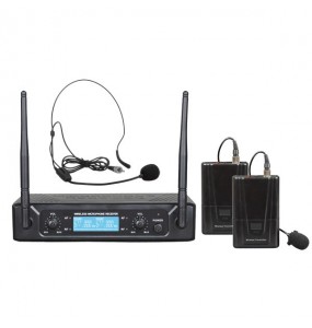 SET DOPPIO RADIOMICROFONO UHF 675,30/695,30
