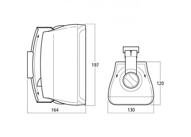 COPPIA CASSE ACUSTICHE 2 VIE 30W IP65 8Ohm bianche