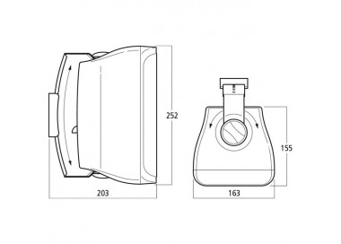 COPPIA CASSE ACUSTICHE 2 VIE 40W IP65 8Ohm nere