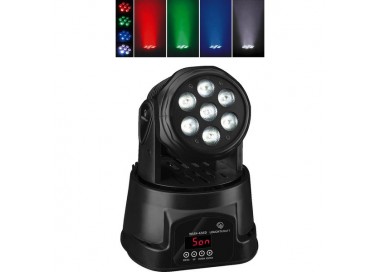 MINI LED MOVING-HEAD WASHER 7X10W Garanzia 1 anno