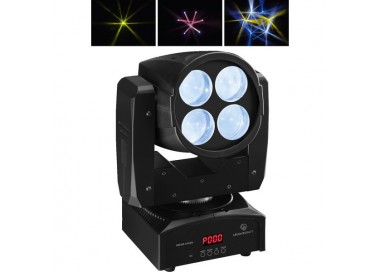MOVING HEAD BEAM 4X10W LED WHITE* Garanzia 1 anno