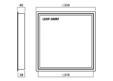 TELAIO DA MONTAGGIO PER LEDP-300DCTW