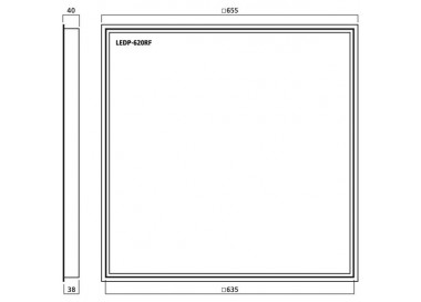 TELAIO DA MONTAGGIO PER LEDP-620DCTW