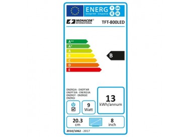 MONITOR LCD A COLORI CON RETROILLUMINAZIONE CON LED