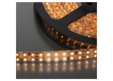 STRISCE LED FLESSIBILI, 24 V, A DUE FILE, BIANCO CALDO