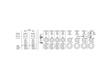 AMPLI MIXER 2X240W. 2 ZONE INDIPENDENTI