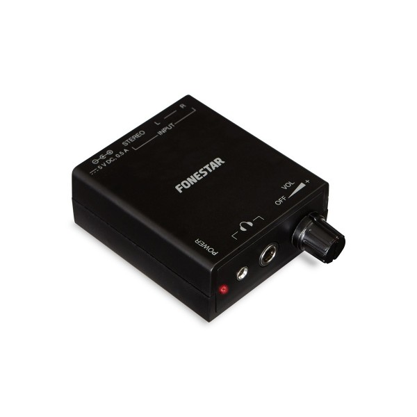 Headphone amplifier with volume control.