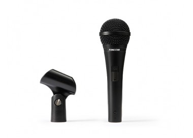 Hand-held dynamic microphone.
