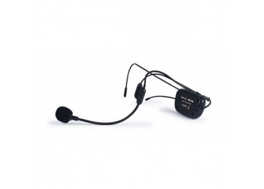 UHF wireless microphone headset
