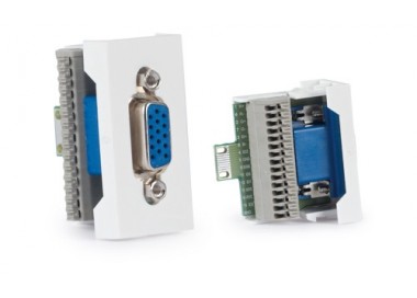 VGA D15 connection panel.