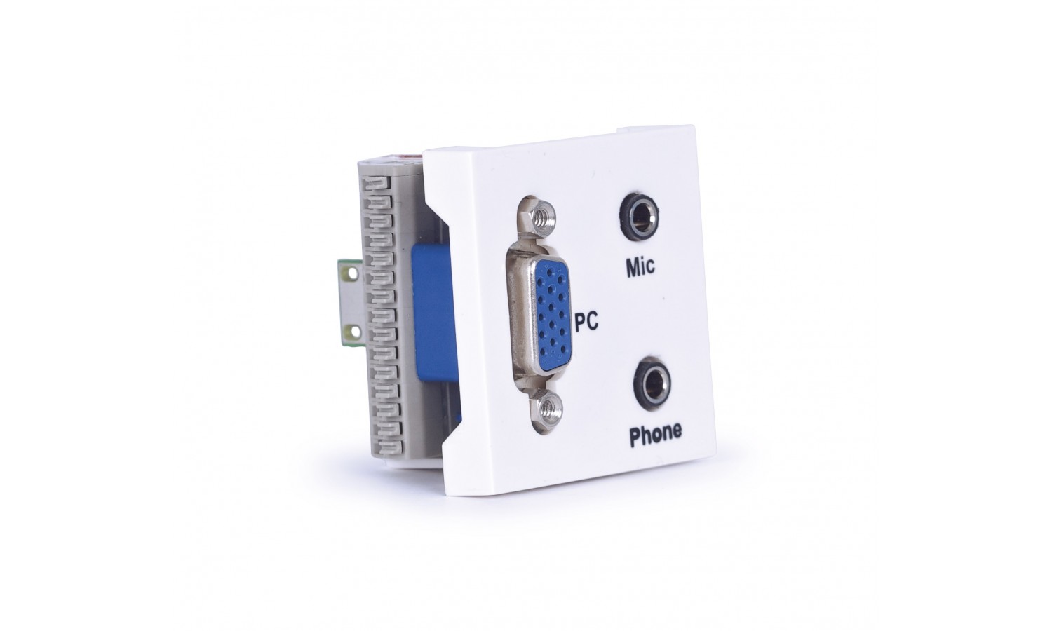 VGA connection panel, mic. and headphone