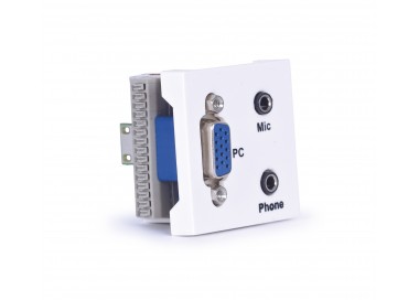 VGA connection panel, mic. and headphone