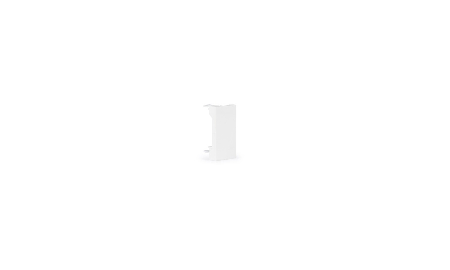 Blank cover for 1/2 a connection panel.