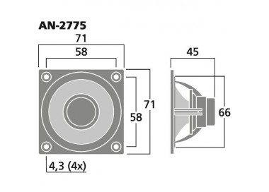 ALTOPARLANTE HQ 20W 8 Ohm