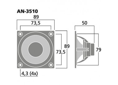 ALTOPARLANTE HQ 20W 8 Ohm