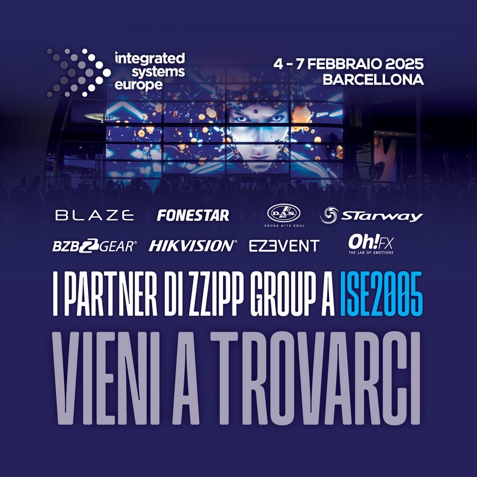 ISE 25 con ZZIPPGROUP: richiedi il tuo ingresso gratuito e scopri con noi tutte le nuove tecnologie dei nostri Partner!